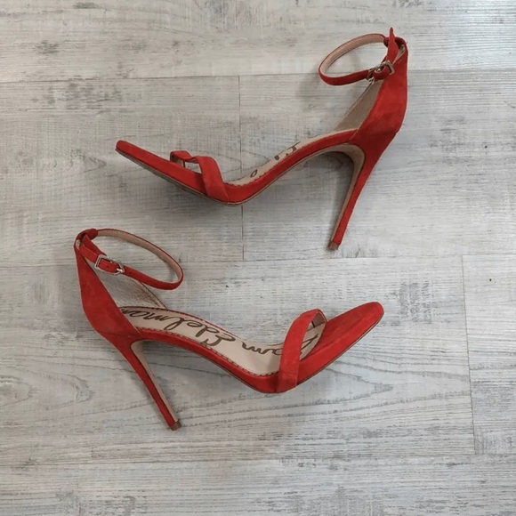 Women's Sam Edelman Ariella Ankle Strap Sandal Res Suede 8.5 M - Picture 3 of 5